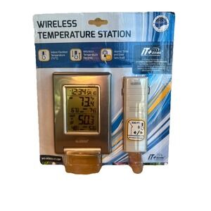 La Crosse Technology Wireless Thermometer with Clock Model Weather One 9080 NEW